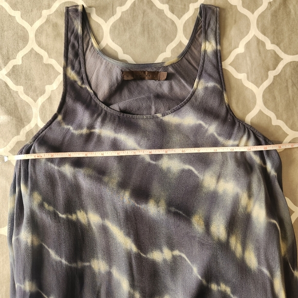 *Nicholas K Blue Asymmetric Watercolor Tie Dye Dress size small - Picture 8 of 9